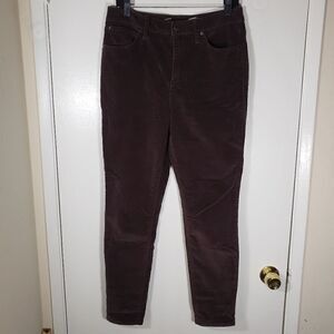Seven 7 Brown Corduroy Ultra High Rise Pants Size 8